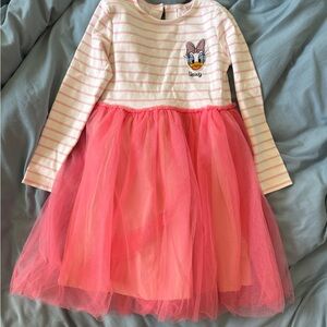 Disney Daisy Duck Pink Tutu Dress Girls Size 140 (Korean Brand)